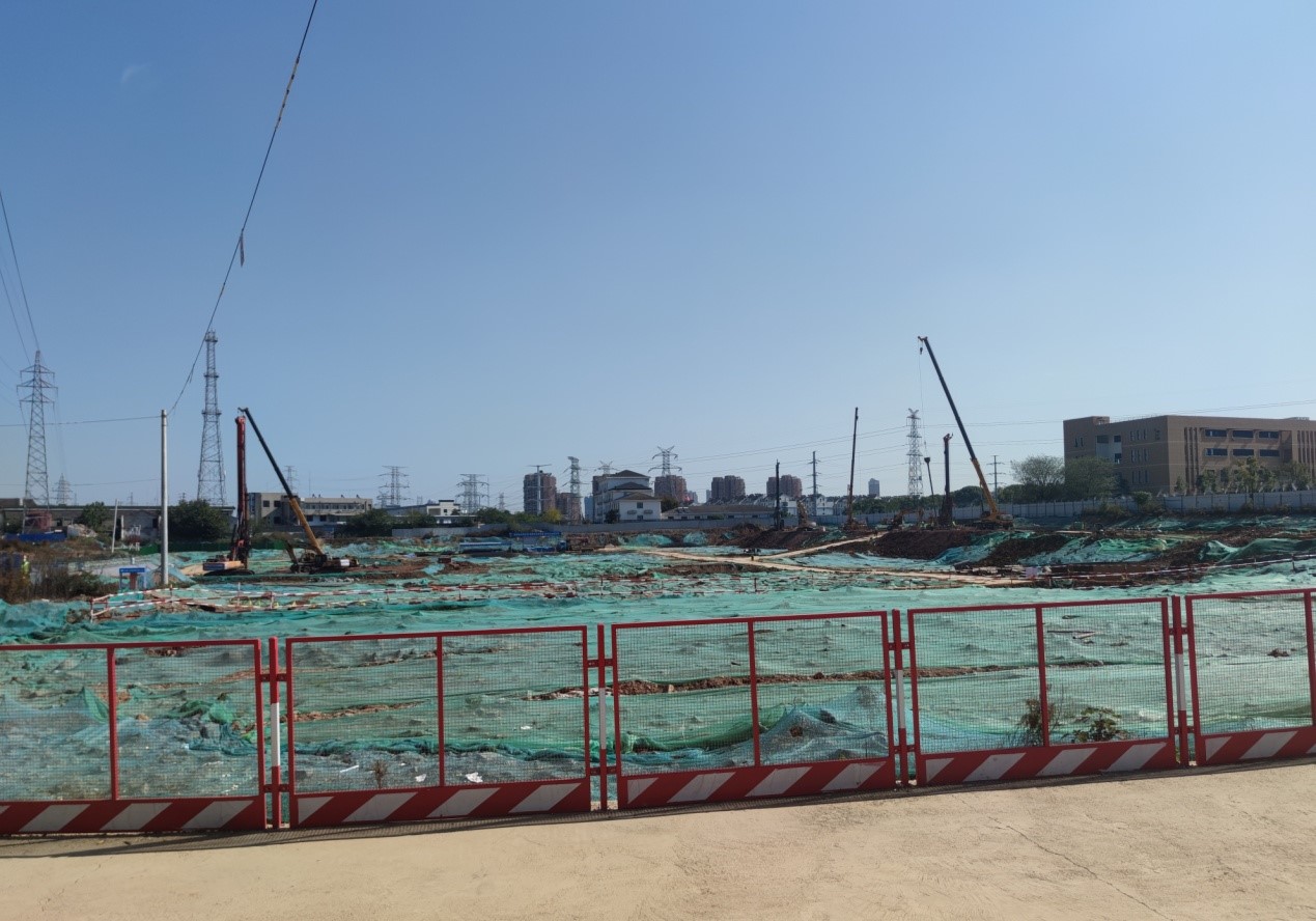 盘城镇街经济合用房项目桩基工程落成